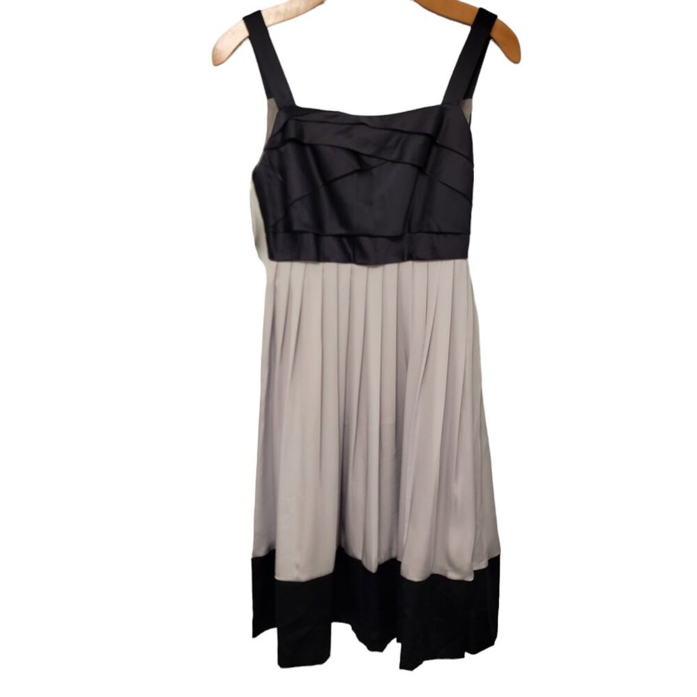 Ariella Dress Lined Black Grey Polyester Womens Size Small NEW NWT